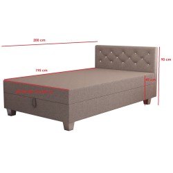 Lady mit Kopfteil – Schlafsofa und Bett mit Bettkasten