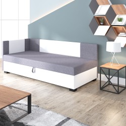 Axel – Schlafsofa mit Kopf- und Seitenteil und Bettkasten