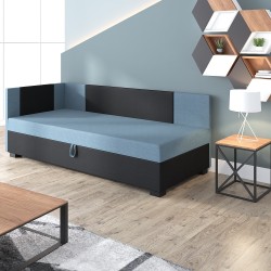 Axel – Schlafsofa mit Kopf- und Seitenteil und Bettkasten