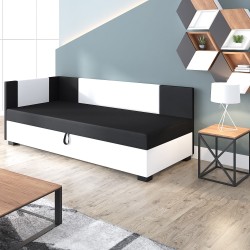 Axel – Schlafsofa mit Kopf- und Seitenteil und Bettkasten