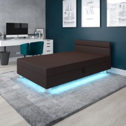 Matylda LED mit Kopfteil – Schlafsofa und Bett mit Bettkasten