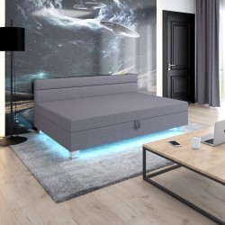 Matylda LED mit Seitenteil – Schlafsofa und Bett mit Bettkasten