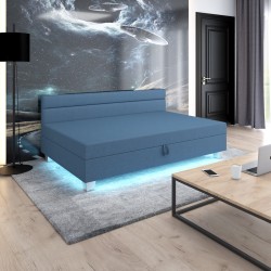 Matylda LED mit Seitenteil – Schlafsofa und Bett mit Bettkasten