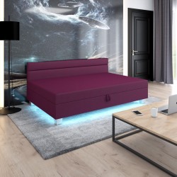Matylda LED mit Seitenteil – Schlafsofa und Bett mit Bettkasten