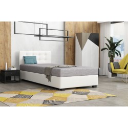 Olaf mit Kopfteil – Schlafsofa und Bett mit Bettkasten