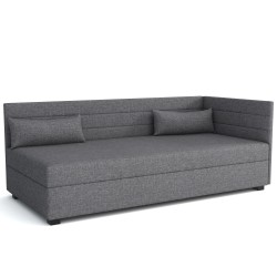 Mars – Schlafsofa mit Kopf- und Seitenteil und Bettkasten