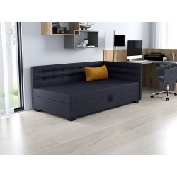 Olaf – Schlafsofa mit Kopf- und Seitenteil und Bettkasten