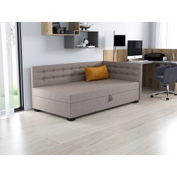 Olaf – Schlafsofa mit Kopf- und Seitenteil und Bettkasten