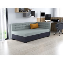 Olaf – Schlafsofa mit Kopf- und Seitenteil und Bettkasten