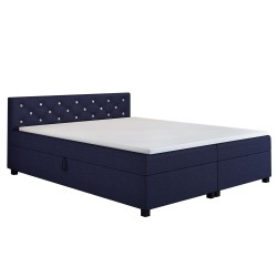Princess 140x200 Marineblau – Polsterbett mit Bettkasten