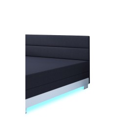 Torin 130x200 Graphit – Polsterbett mit Bettkasten