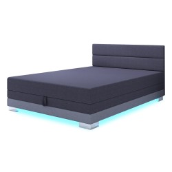Torin 140x200 Dunkelgrau – Polsterbett mit Bettkasten