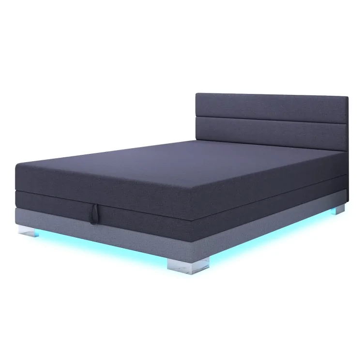 Doppelschlafsofa 140x200 Continentalbett mit Container Torin