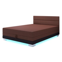 Torin 140x200 Rostbraun – Polsterbett mit Bettkasten