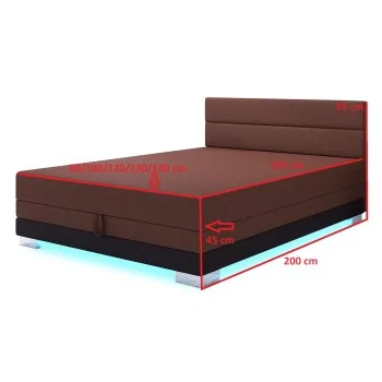 Doppelschlafsofa 130x200 Torin Bett mit Bettzeugcontainer