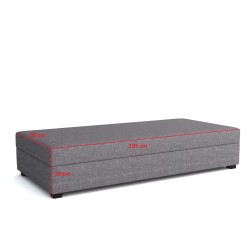 Iwo 110x195 – Schlafsofa und Bett mit Bettkasten
