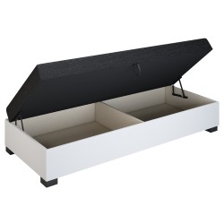 Ilia 120x200 – Schlafsofa mit Kopf- und Seitenteil und Bettkasten