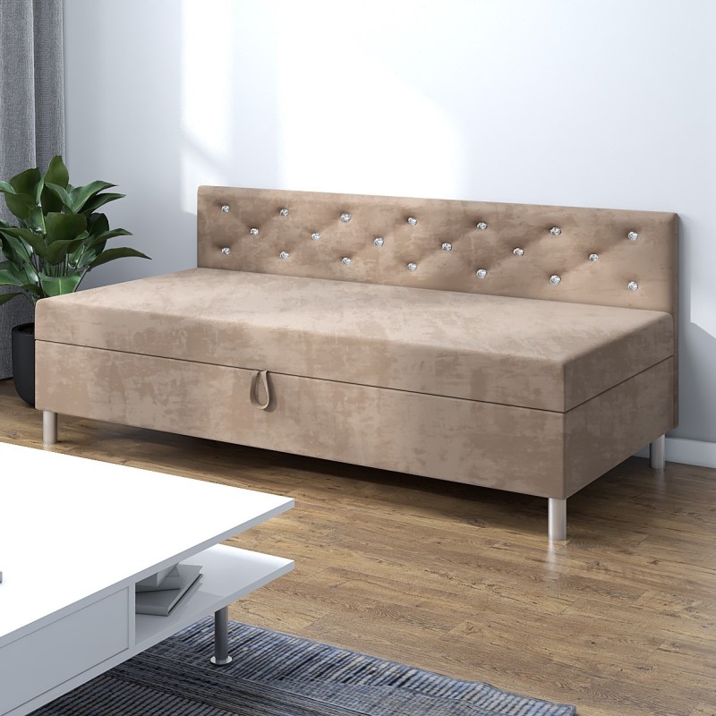Princess 110x195 mit Seitenteil – Schlafsofa und Bett mit Bettkasten