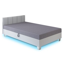 Marcela LED 130/140x200 – Polsterbett mit Bettkasten