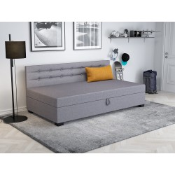 Olaf mit Seitenteil – Schlafsofa und Bett mit Bettkasten