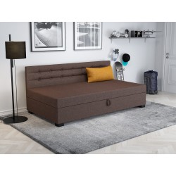 Olaf mit Seitenteil – Schlafsofa und Bett mit Bettkasten