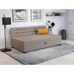 Olaf mit Seitenteil – Schlafsofa und Bett mit Bettkasten