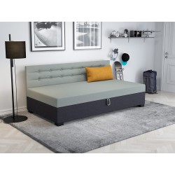 Olaf mit Seitenteil – Schlafsofa und Bett mit Bettkasten