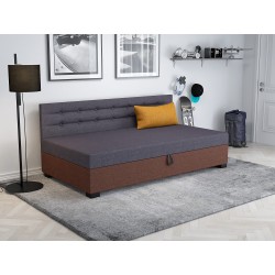 Olaf mit Seitenteil – Schlafsofa und Bett mit Bettkasten