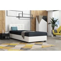Olaf mit Kopfteil – Schlafsofa und Bett mit Bettkasten