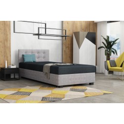 Olaf mit Kopfteil – Schlafsofa und Bett mit Bettkasten