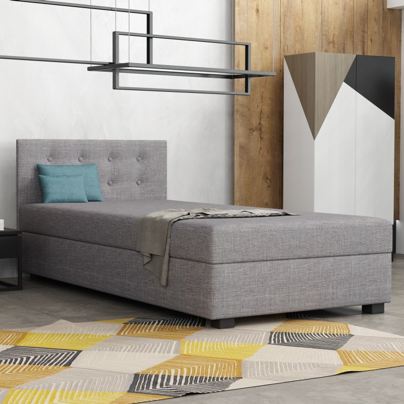 Olaf mit Kopfteil – Schlafsofa und Bett mit Bettkasten