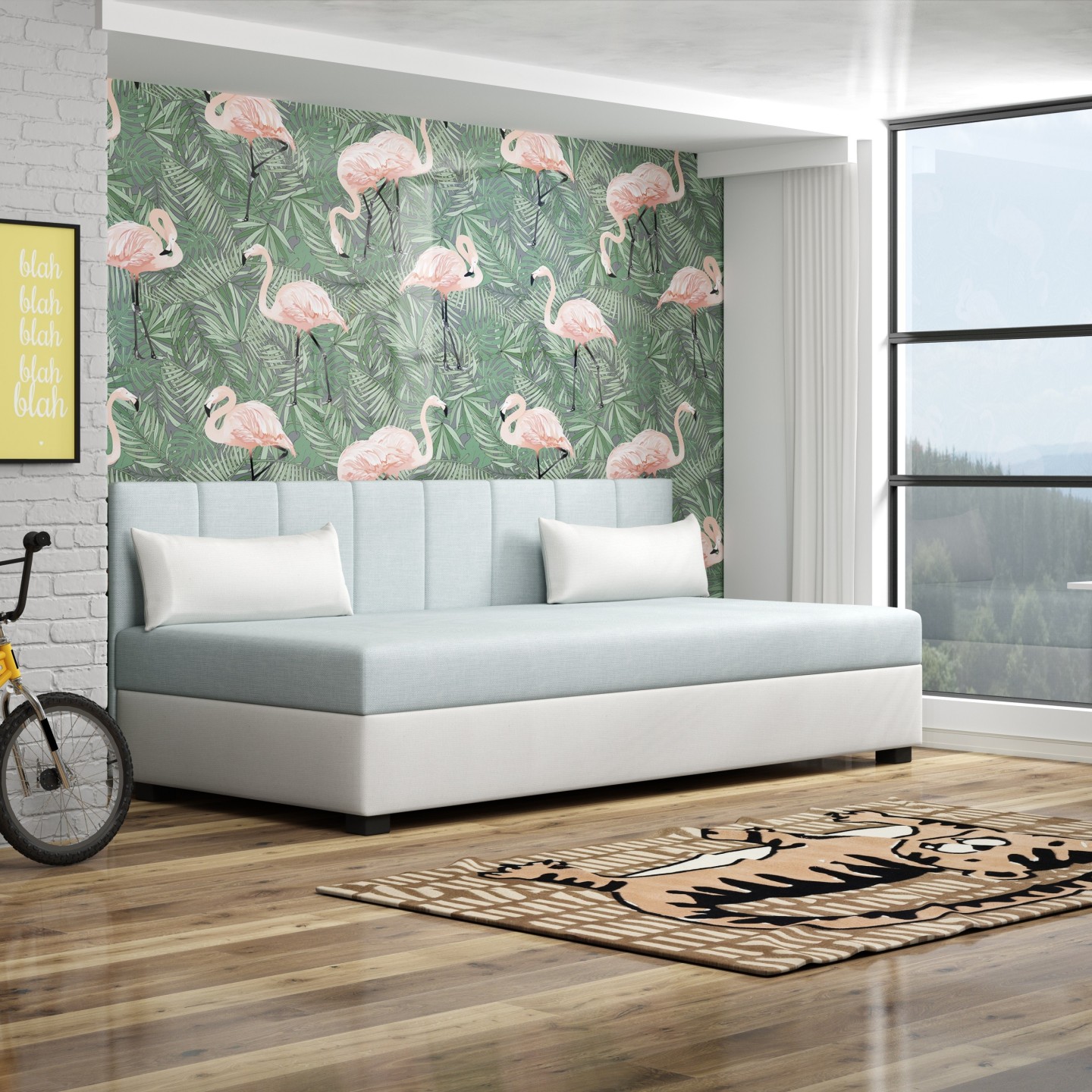 Ron mit Seitenteil – Schlafsofa und Bett mit Bettkasten