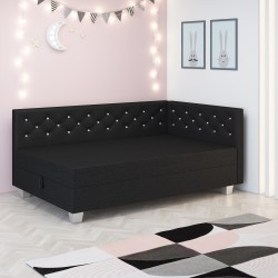 Lady – Schlafsofa mit Kopf- und Seitenteil und Bettkasten