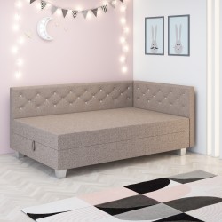 Lady – Schlafsofa mit Kopf- und Seitenteil und Bettkasten