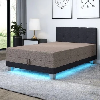 Kontinentales Schlafsofa mit Led-Beleuchtung Luiza