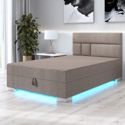 Astrid – Kontinentalbett mit Bettkasten und LED-Beleuchtung