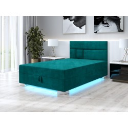 Astrid – Kontinentalbett mit Bettkasten und LED-Beleuchtung