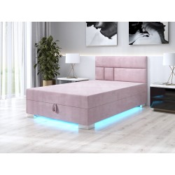 Astrid – Kontinentalbett mit Bettkasten und LED-Beleuchtung