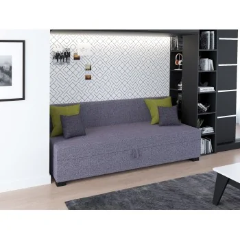 Bob Jugendbett, Einzelschlafsofa mit Bettzeugablage +Kissen gratis