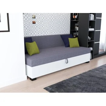 Bob Jugendbett, Einzelschlafsofa mit Bettzeugablage +Kissen gratis