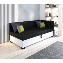 Bob – Schlafsofa mit Kopf- und Seitenteil und Bettkasten