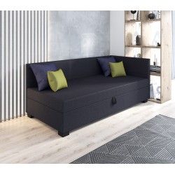 Bob – Schlafsofa mit Kopf- und Seitenteil und Bettkasten
