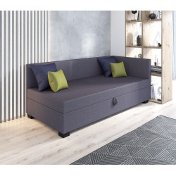 Bob – Schlafsofa mit Kopf- und Seitenteil und Bettkasten
