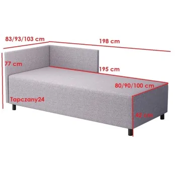 Einzelbett mit Matratze Couch Ben Einzelbett mit Matratze Couch Ben