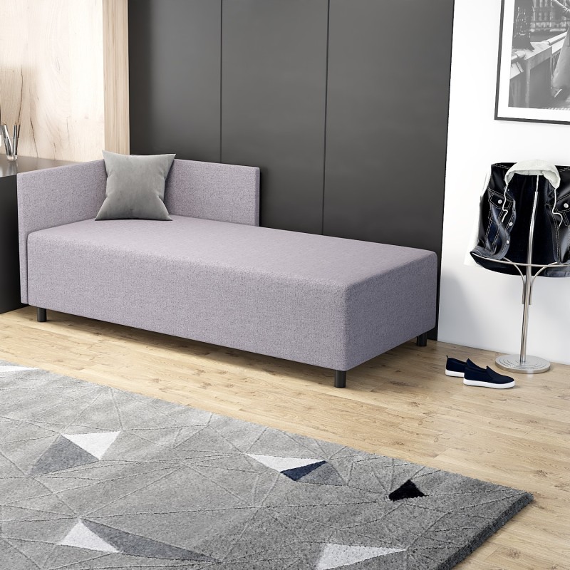 Ben 90x195 – Schlafsofa mit Kopf- und Seitenteil und Bettkasten
