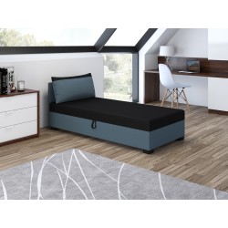 Uma mit Kopfteil – Schlafsofa und Bett mit Bettkasten