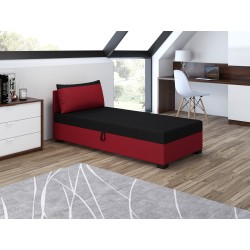 Uma mit Kopfteil – Schlafsofa und Bett mit Bettkasten