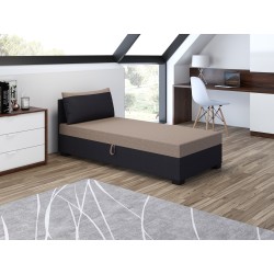 Uma mit Kopfteil – Schlafsofa und Bett mit Bettkasten