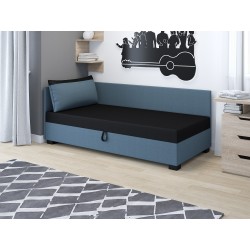 Uma – Schlafsofa mit Kopf- und Seitenteil und Bettkasten