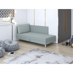 Inge – Schlafsofa mit Kopf- und Seitenteil und Bettkasten